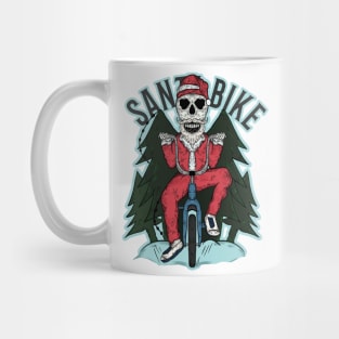 Santa cycling Mug